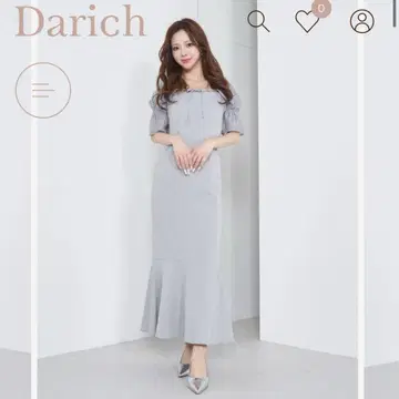 다리치 펄 숄더 머메이드 원피스