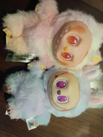 파스텔 컬러 봉제 인형 2종 세트