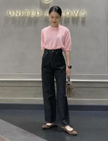 유나이티드 애로우즈 컷오프 데님 팬츠