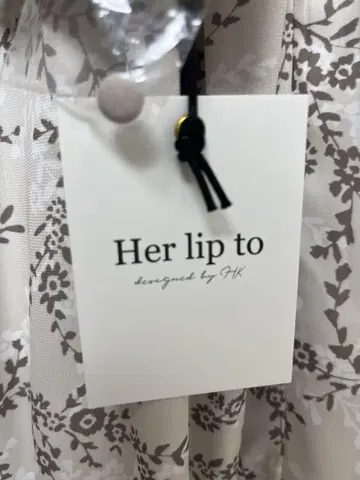 Her lip to 프릴이 달린 롱 원피스 S 바닐라
