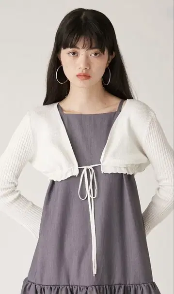 LILY BROWN 플레어 슬리브 2way 볼레로 가디건