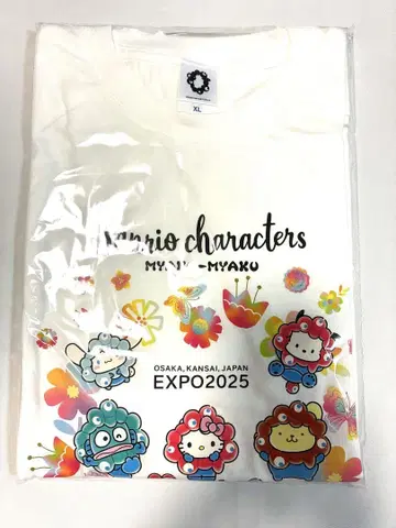 EXPO2025 오사카 간사이 엑스포 산리오 캐릭터즈 티셔츠 XL 사이즈