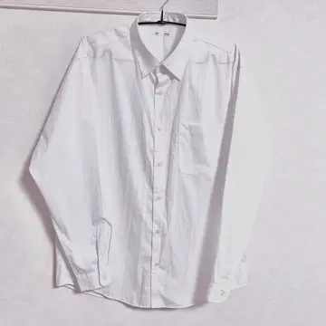 GU 지유 이지케어 브로드 셔츠 화이트 셔츠