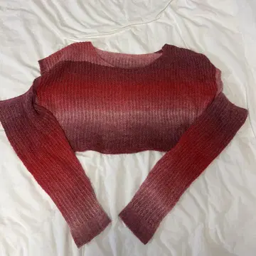 LAGUA GEM SLEEVE SLIT 로우게이지 니트