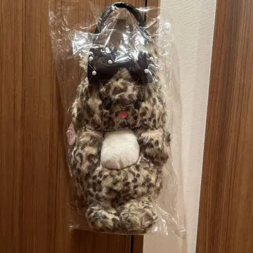 swimmer 레오파드 무늬 고양이 핸드백 봉제 인형 백 택 포함