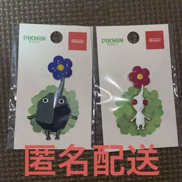 피크민 배지 2개 세트 바위 피크민 화이트 피크민 닌텐도 닌텐도