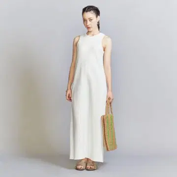 BEAUTY&YOUTH 23SS 코튼 더블 페이스 맥시 원피스