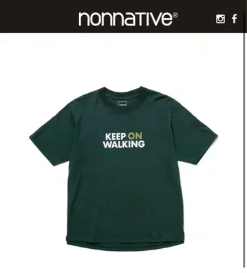 nonnative DWELLER TEE KEEP ON WALKING