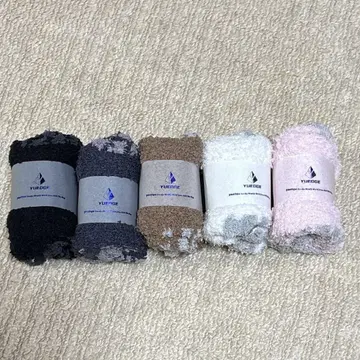 모코모코 양말 여성용 플리스 양말 5장 세트 21~25cm