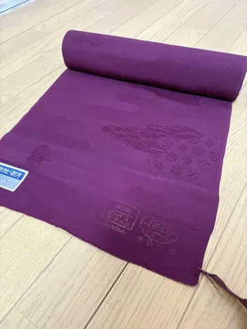 고급 단고 크레이프 원단 보라색 옷감 순수 실크 100%