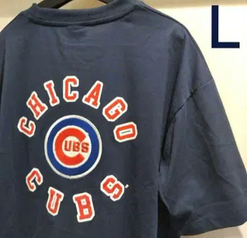 새상품 MLB 시카고 컵스 티셔츠 네이비 L 사이즈 반팔