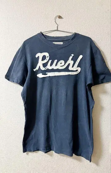 RUEHL No.925 룰 네이비 티셔츠 하와이 아바클로 L