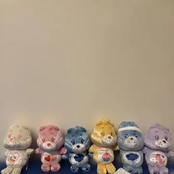 케어 베어 샤이니 벨로아 마스코트 5종, 수면 마스코트 1종