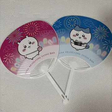 치이카와 하치와레 부채 쿠라스시 콜라보