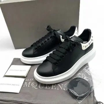 거의 미사용 알렉산더 맥퀸 스니커즈 가죽 스터드 27cm