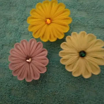 컬러풀한 꽃 오비 고정 띠