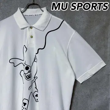 MU SPORTS MU SPORTS 캐릭터 디자인 반팔 피케 셔츠 의류
