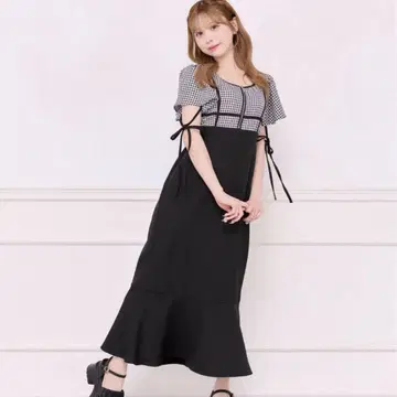 apres jour 소매 플레어 머메이드 원피스