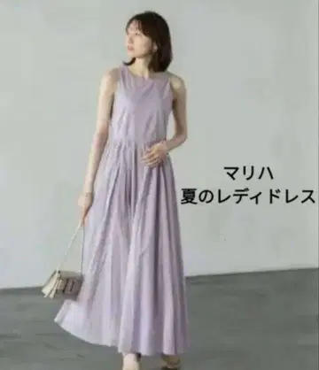 MARIHA 여름 레이디 드레스 라벤더 38