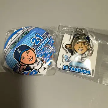 사이타마 세이부 라이온스 가챠 캔뱃지 아크릴 키링 타케우치 나츠키