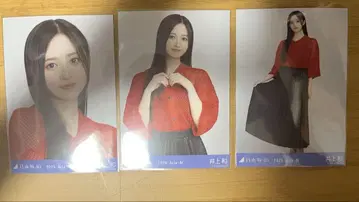 노기자카46 브로마이드 이노우에 카즈 메쉬 니트 3종 컴프