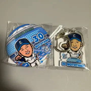 사이타마 세이부 라이온스 가챠 캔뱃지 아크릴 키링 모토야마 히유
