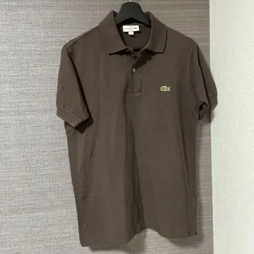 라코스테 클래식 핏 피케 셔츠 US XS 브라운