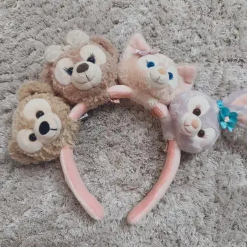 홍콩 디즈니 커스터마이즈 머리띠 더피 셰리 메이 스텔라루