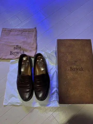 Berwick 4456 코인 로퍼 다크 브라운 UK7.5