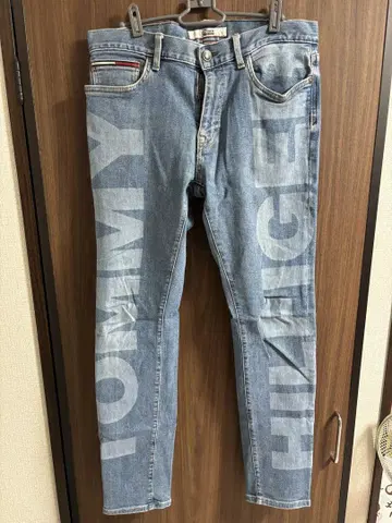 Tommy Hilfiger 로고 프린트 데님