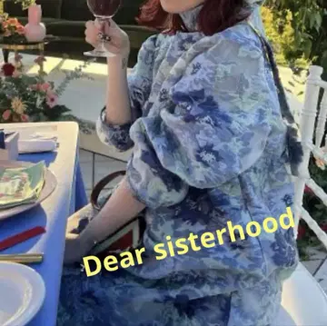 디어 시스터후드 긴팔 원피스 Flower Shower Dress