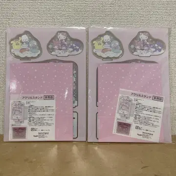 산리오 주주 우대 아크릴 스탠드 2개 세트