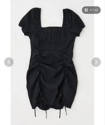 MOUSSY GATHER RIBBON MINI 드레스