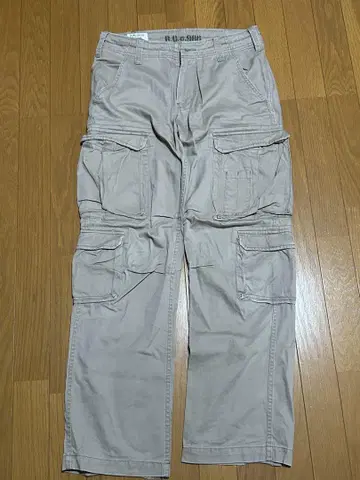 군용 베이지 카고 팬츠
