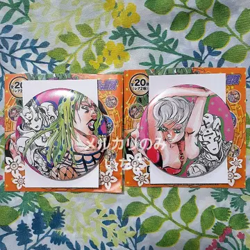 죠죠 전 디아볼로 트리쉬 COLLECTION 캔뱃지 2개 세트