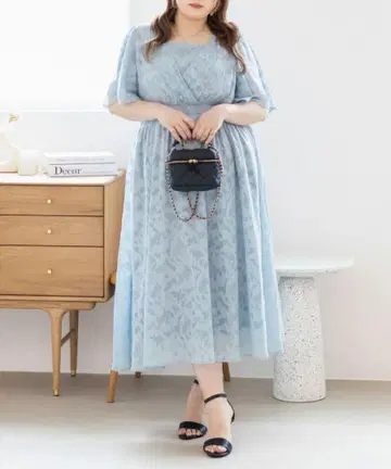 완판템 쿠레트 오리지널 시어 꽃무늬 카슈쿨 원피스