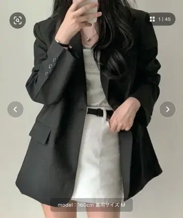 1개의 버튼이 편안한 테일러드 자켓 LADY LIKE