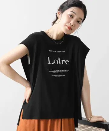 Loire 슬리브리스 티셔츠 블랙
