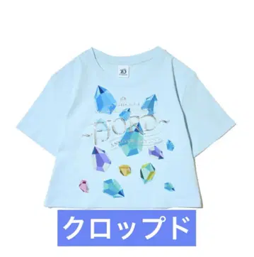 Mrs. GREEN APPLE FJORD 크리스탈 티셔츠 라이트 블루