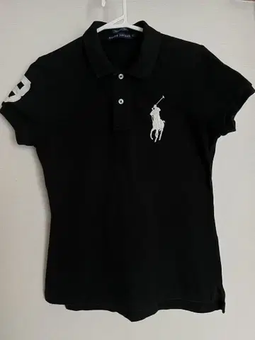 랄프 로렌 빅 포니 THE SKINNY POLO 블랙 여성용 L