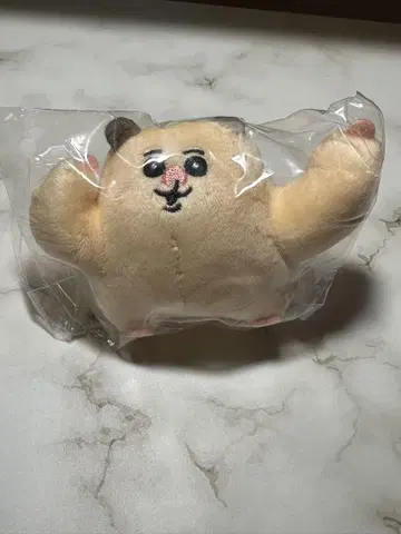 근육질 햄짱 봉제 인형 마스코트 가챠 결정 포즈