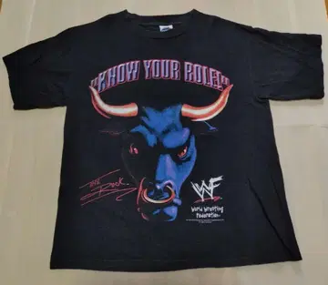 00s WWF 락 양면 프린트 티셔츠 사이즈 M