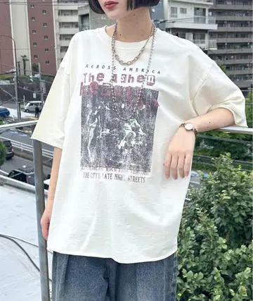 PAGEBOY 티셔츠 모듬 그래픽 미니 우라케