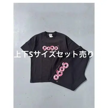 9090 OG Logo Tee 셋업 Black pink camo