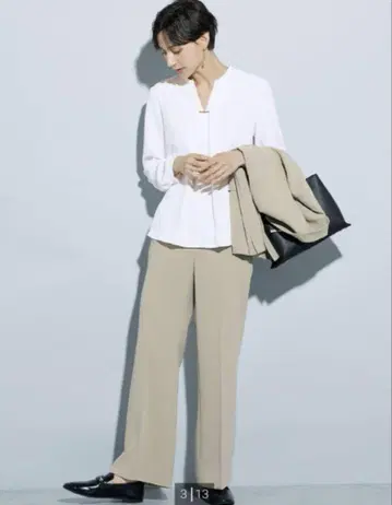 PLST UV 차단 V 넥 메탈 부품 블라우스