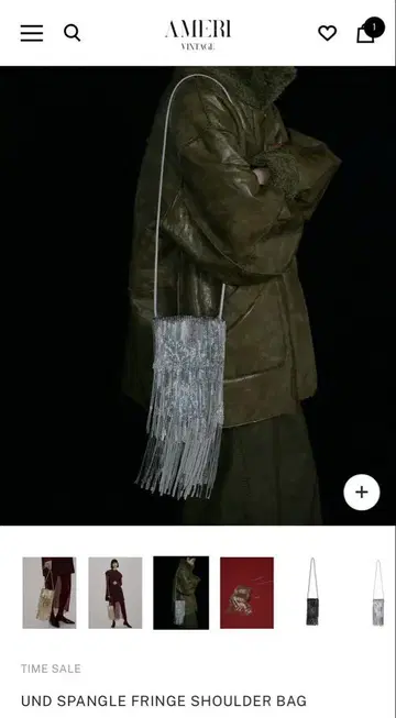 아메리 앤 스팽글 프링글 숄더 백