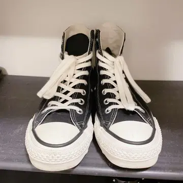 컨버스 일본제 25cm 하이컷 블랙 검정