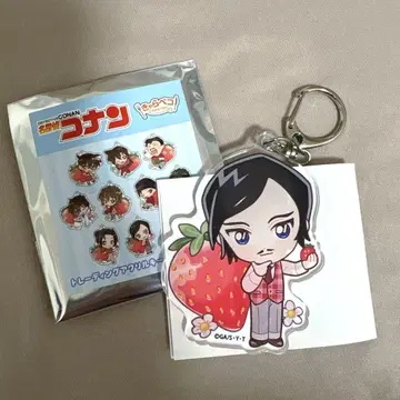 모로후쿠 타카아키 캐릭터 페코 딸기 따기 아크릴 키링