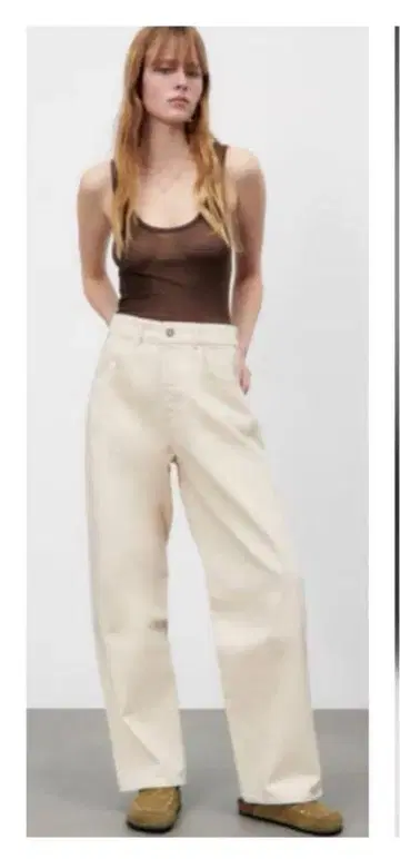 Zara LOW RISE WORKER 데님 팬츠 36