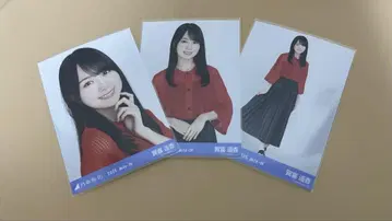 노기자카46 브로마이드 시즈오카 메쉬 니트 카키 하야카 컴프